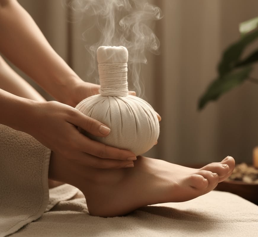 Foot Reflexology with Herbal Compress